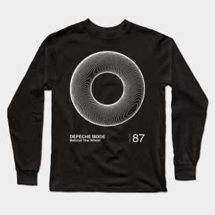 Behind The Wheel / Minimalist Graphic Artwork Design Long Sleeve T-Shirt